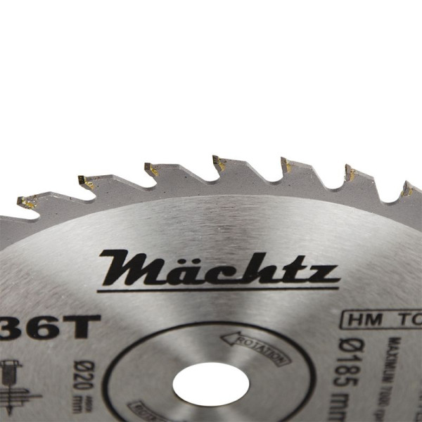 Диск пиляльний по дереву Mächtz 185x20x36T